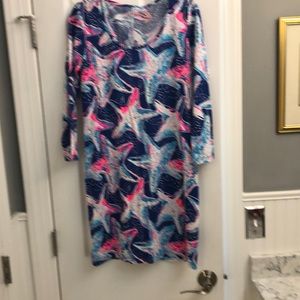 Lilly Pulitzer. Blue and pink. Size Medium